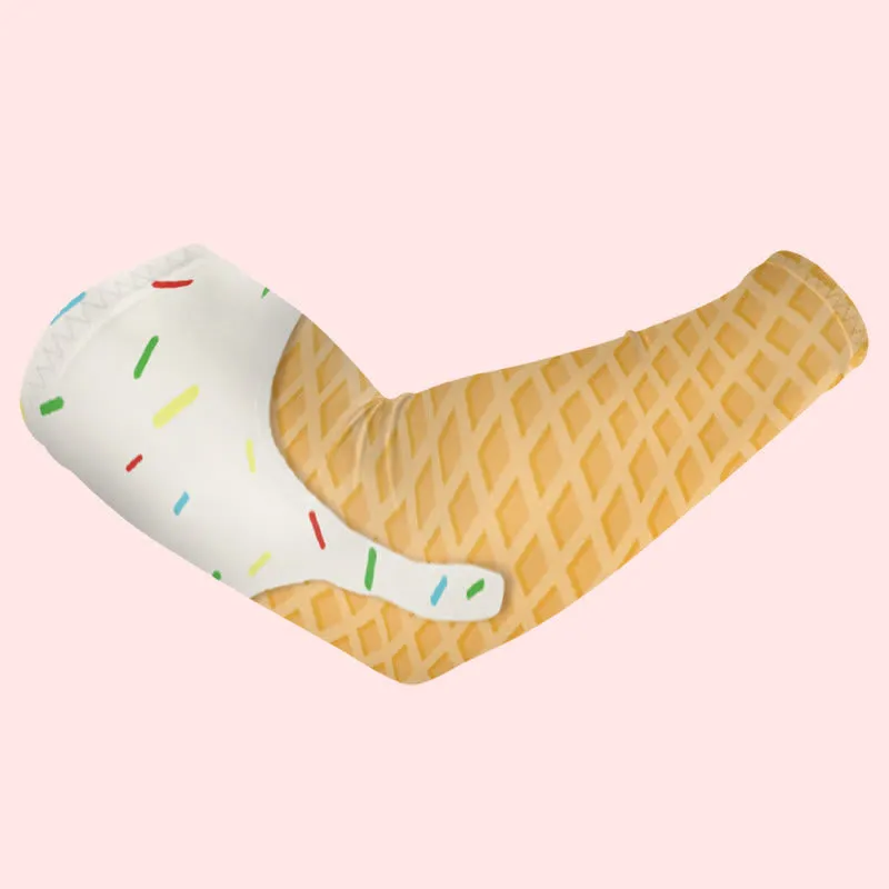 1 Pair Candy Ice Cream Sun Protection Elastic Arm Sleeves sold by FloralTrip