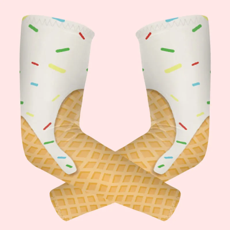 1 Pair Candy Ice Cream Sun Protection Elastic Arm Sleeves sold by FloralTrip product image thumbnail 3
