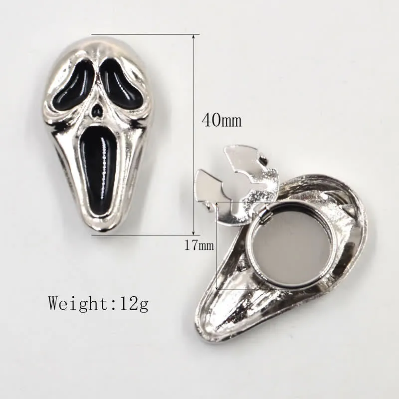 1 Pair Horrible Skull Mask Snap-On Shirt Button Covers sold by FloralTrip product image thumbnail 4
