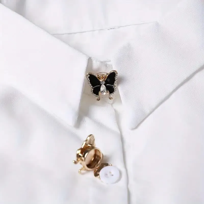 1 Pair Butterfly Style Snap-On Shirt Button Covers sold by FloralTrip