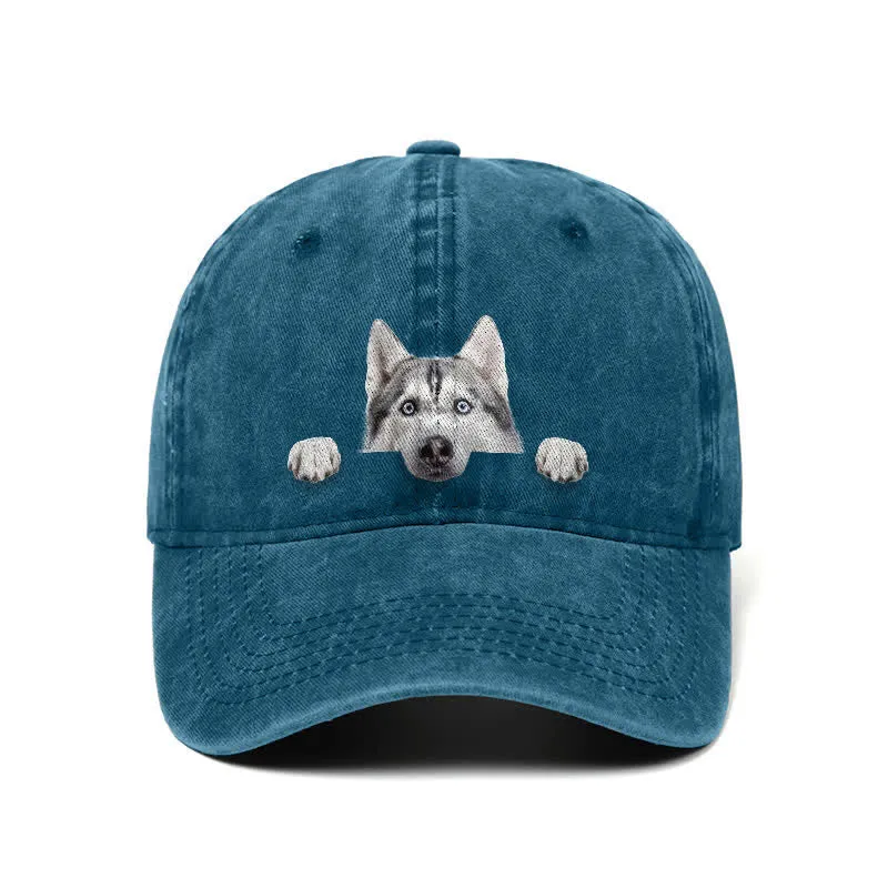 Husky Dog Lover Adjustable Baseball Cap sold by FloralTrip