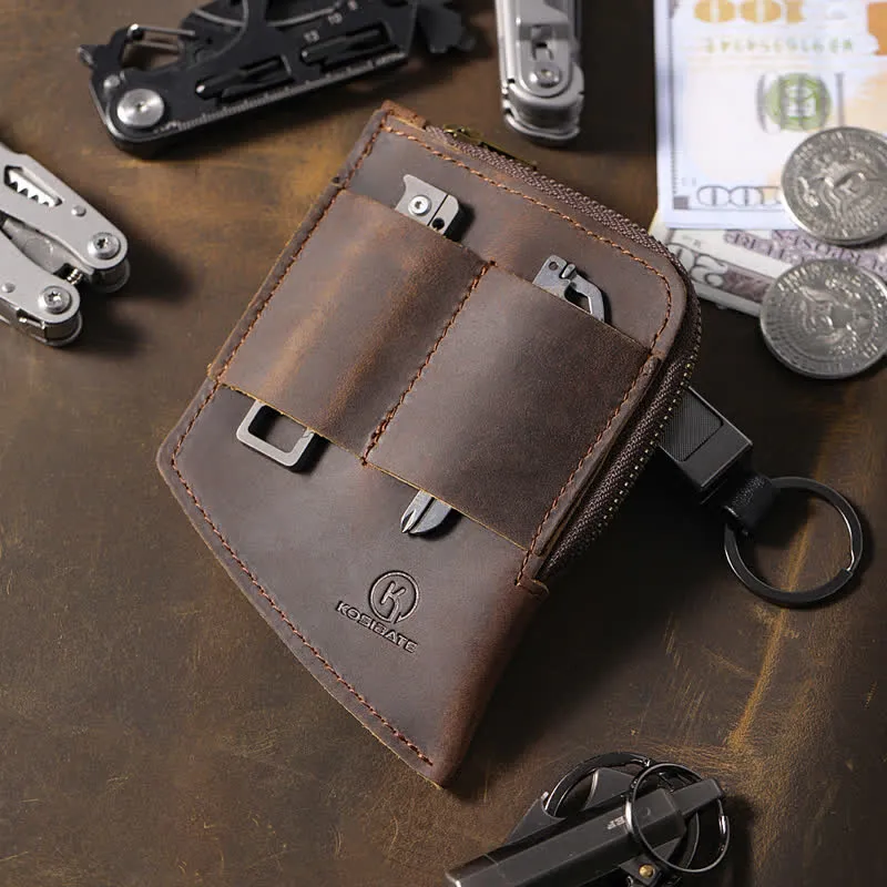 Curved Shape EDC Pocket Wallet Leather Belt Bag sold by FloralTrip product image thumbnail 3