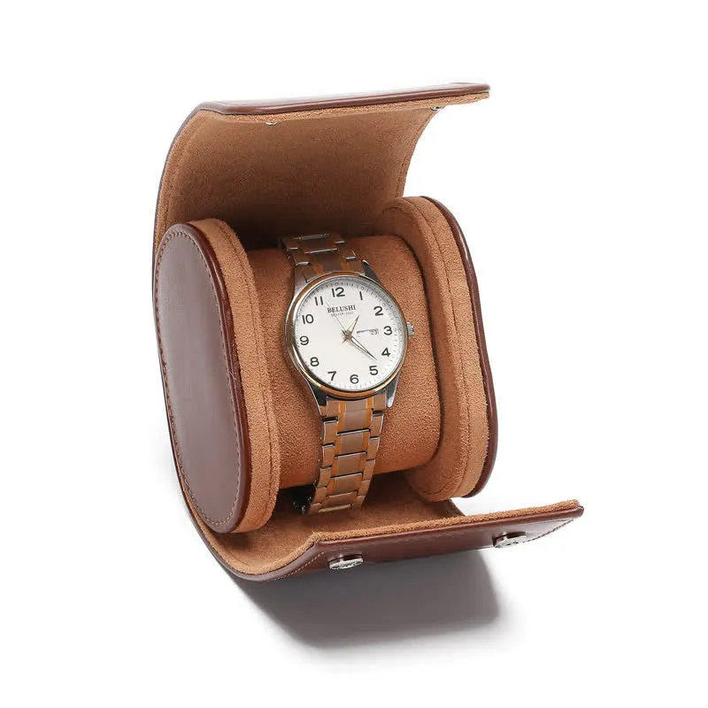 Custom Initials Travel Leather Roll Watch Case sold by FloralTrip product image thumbnail 3