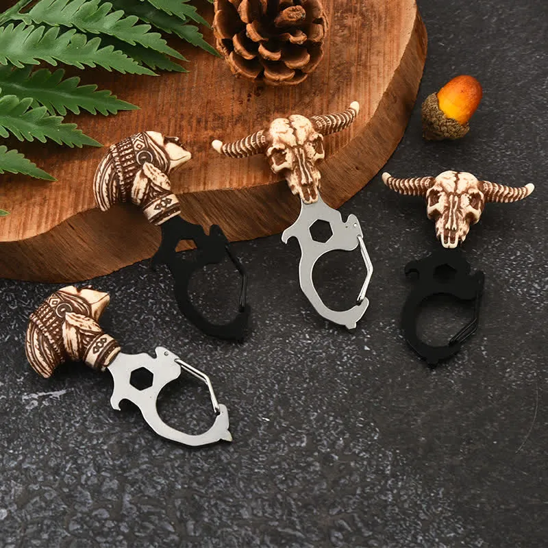 Practical Bull Indian Head Keychain With Hammer Breaker sold by FloralTrip product image thumbnail 5