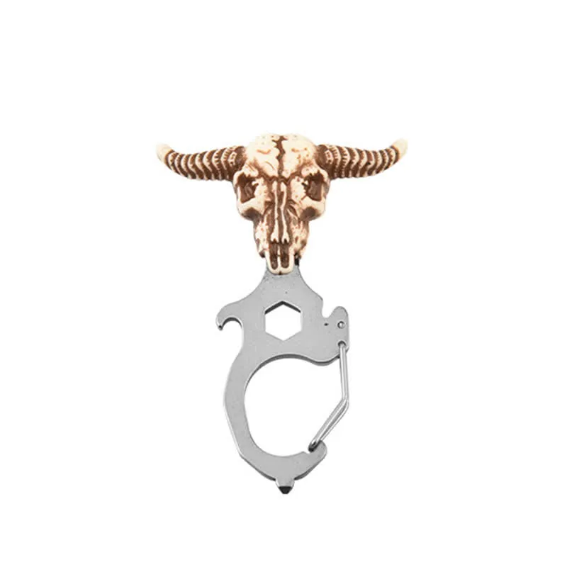 Practical Bull Indian Head Keychain With Hammer Breaker sold by FloralTrip product image thumbnail 3