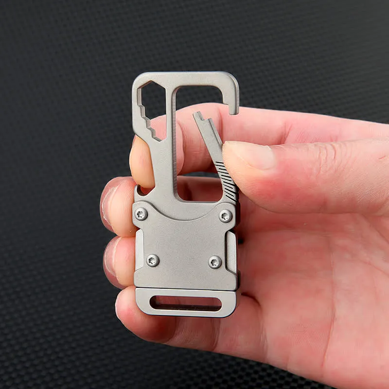 Multi-functional Carabiner Keychain Clip With Knife sold by FloralTrip product image thumbnail 3