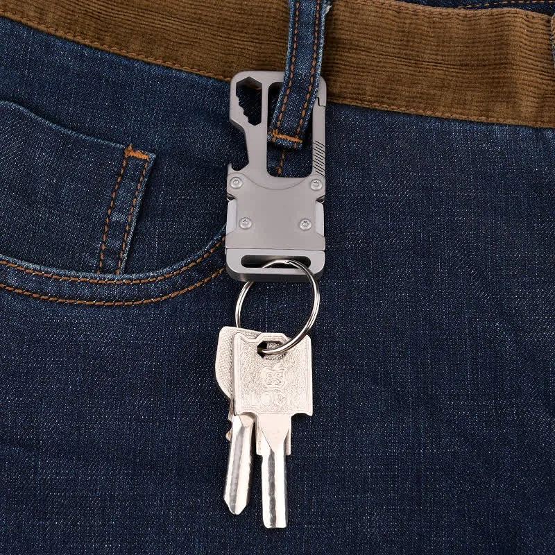 Multi-functional Carabiner Keychain Clip With Knife sold by FloralTrip product image thumbnail 2