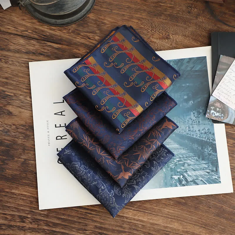 Men's Vintage Multiple Pattern Gentleman Pocket Square sold by FloralTrip