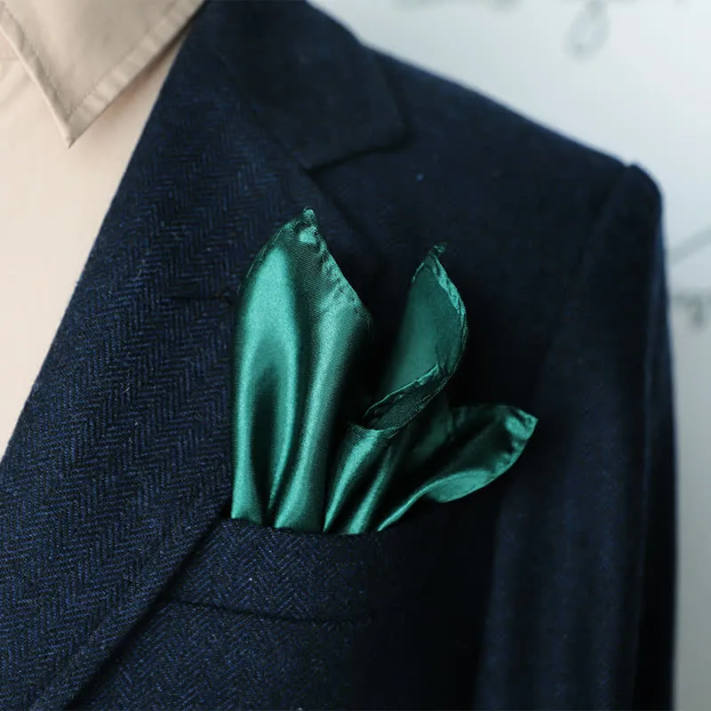 Men's Simple Solid Color Wedding Party Pocket Square sold by FloralTrip