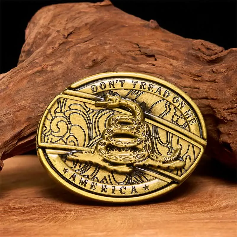 Men's DIY Bronze Snake Hidden Folding Knife Leather Belt sold by FloralTrip