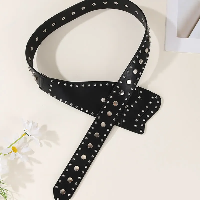 Women's Stylish Rivet Botton Buckle Leather Corset Belt sold by FloralTrip product image thumbnail 5
