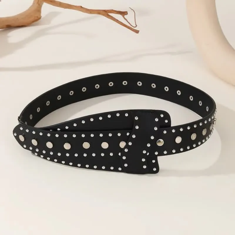 Women's Stylish Rivet Botton Buckle Leather Corset Belt sold by FloralTrip product image thumbnail 3