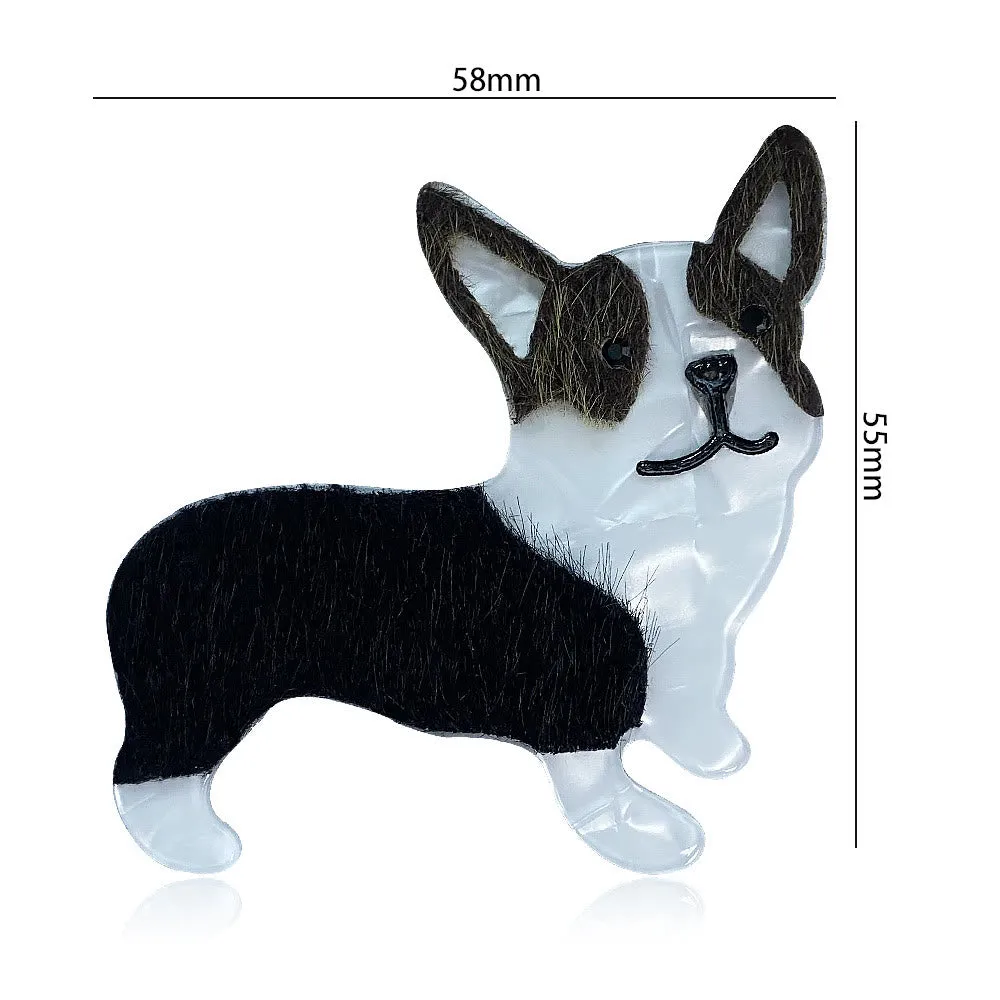 Exquisite Handmade Little Dog Acrylic Brooch sold by FloralTrip product image thumbnail 5
