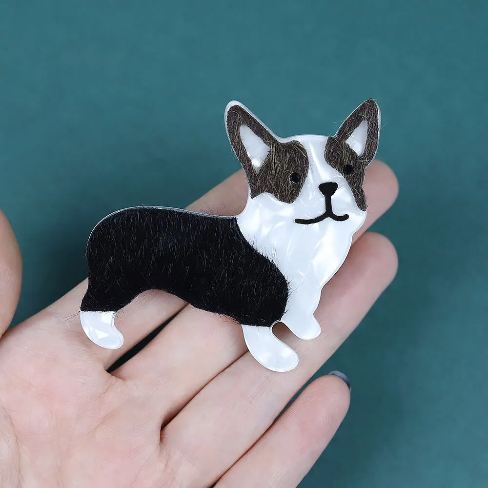 Exquisite Handmade Little Dog Acrylic Brooch sold by FloralTrip product image thumbnail 2