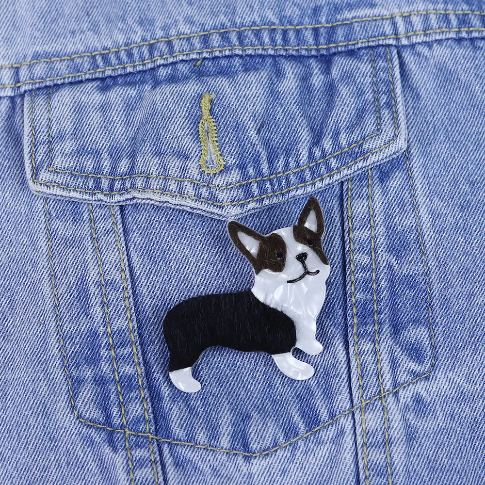Exquisite Handmade Little Dog Acrylic Brooch sold by FloralTrip product image thumbnail 3