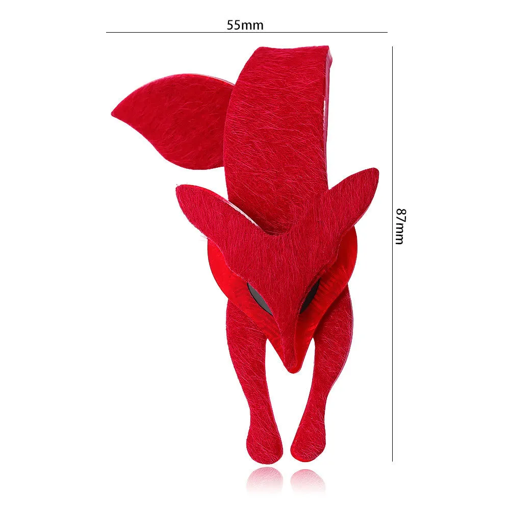 Red Fox Handmade Acrylic Brooch sold by FloralTrip product image thumbnail 5