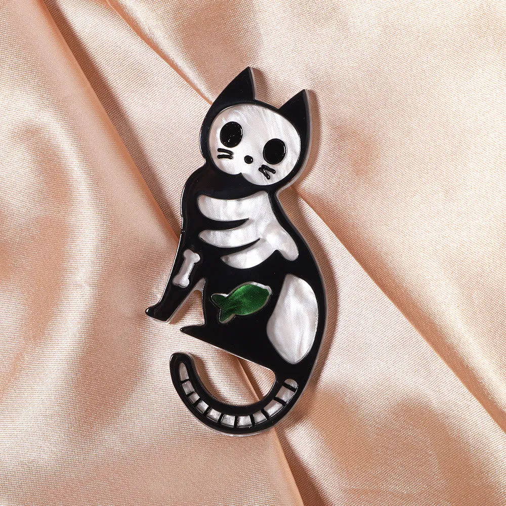 Halloween Handmade Petite Cat Acrylic Brooch sold by FloralTrip product image thumbnail 2