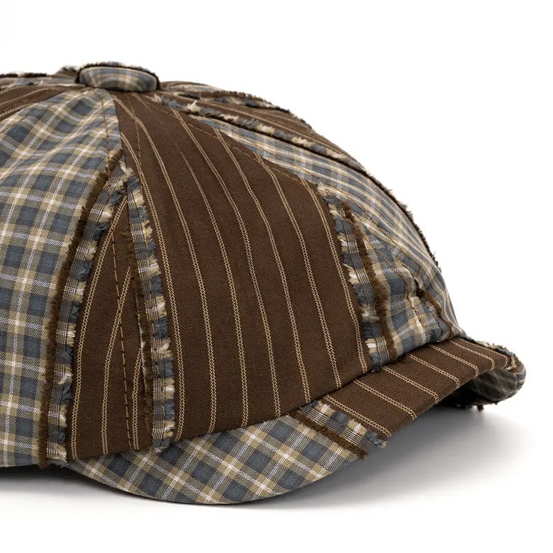 Retro Fashion Color Blocked Beret Suitable For Spring And Summer sold by FloralTrip product image thumbnail 5