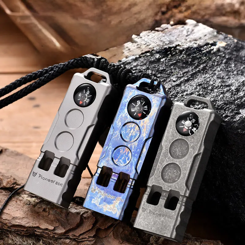 2-in-1 EDC-Tool Dual Tube High Decibel Survival Compass&Whistle sold by FloralTrip