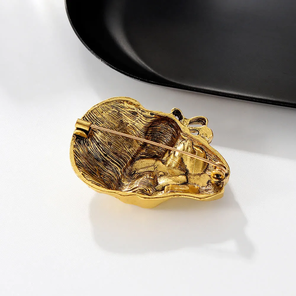 Halloween Funny Diamond Pirate Skull Brooch Accessory sold by FloralTrip product image thumbnail 4