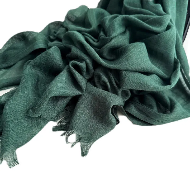Summer Voile Solid Color Cotton Linen Thin Scarf sold by FloralTrip