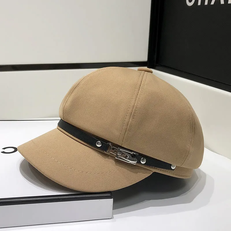 Creative Brim Buckle Women's Winter Beret Hat sold by FloralTrip