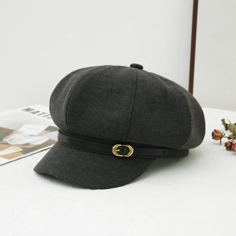 British Style Retro Women's Winter Beret Hat sold by FloralTrip product image thumbnail 5