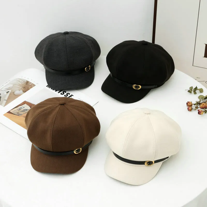 British Style Retro Women's Winter Beret Hat sold by FloralTrip product image thumbnail 2