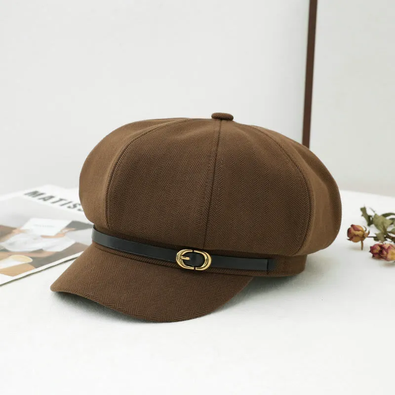 British Style Retro Women's Winter Beret Hat sold by FloralTrip product image thumbnail 4