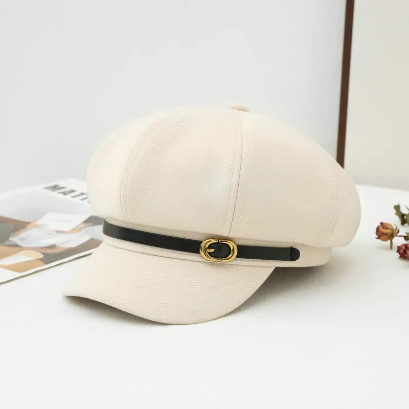 British Style Retro Women's Winter Beret Hat sold by FloralTrip