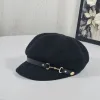 Retro British Style Women's Beret Knitted Hat sold by FloralTrip