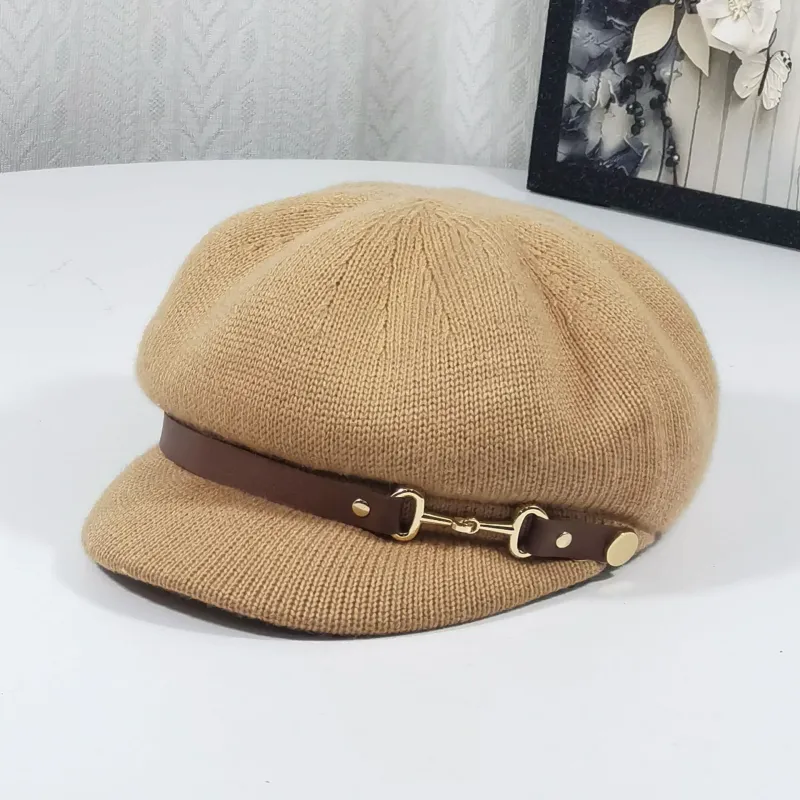 Retro British Style Women's Beret Knitted Hat sold by FloralTrip