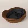 Fashion Solid-Color Winter Women's Beret Hat With Buckle sold by FloralTrip