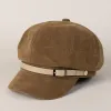 Fashion Solid-Color Winter Women's Beret Hat With Buckle sold by FloralTrip