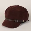Fashion Solid-Color Winter Women's Beret Hat With Buckle sold by FloralTrip