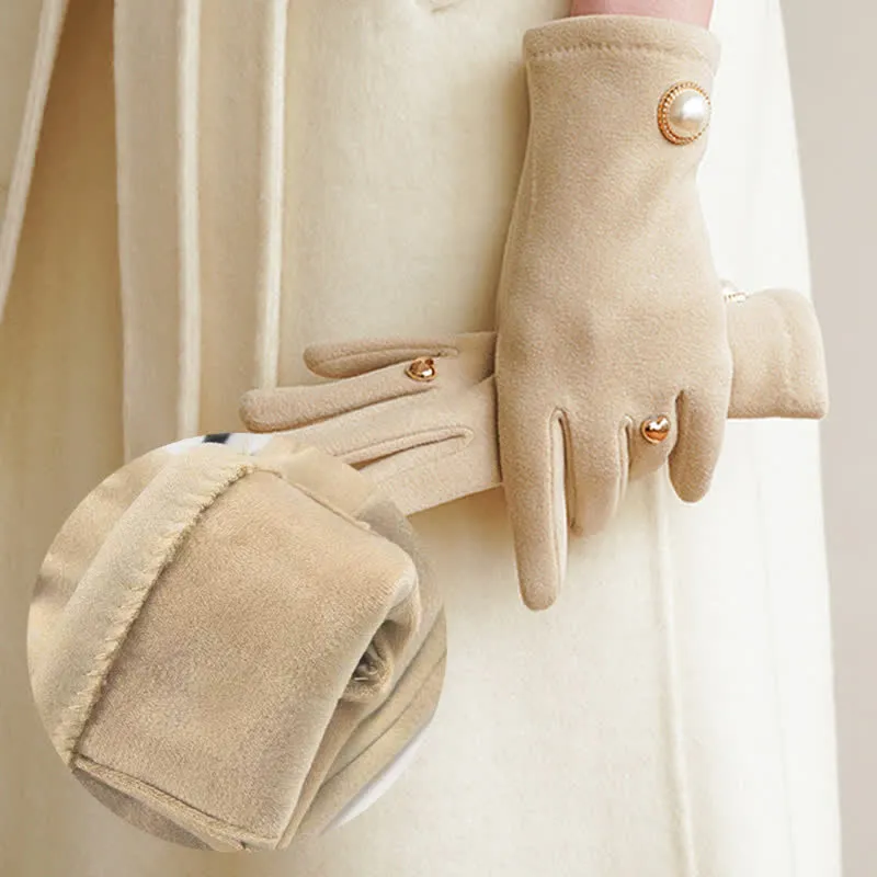 Women's Elegant Fuax Pearls Heart Design Gloves sold by FloralTrip product image thumbnail 4