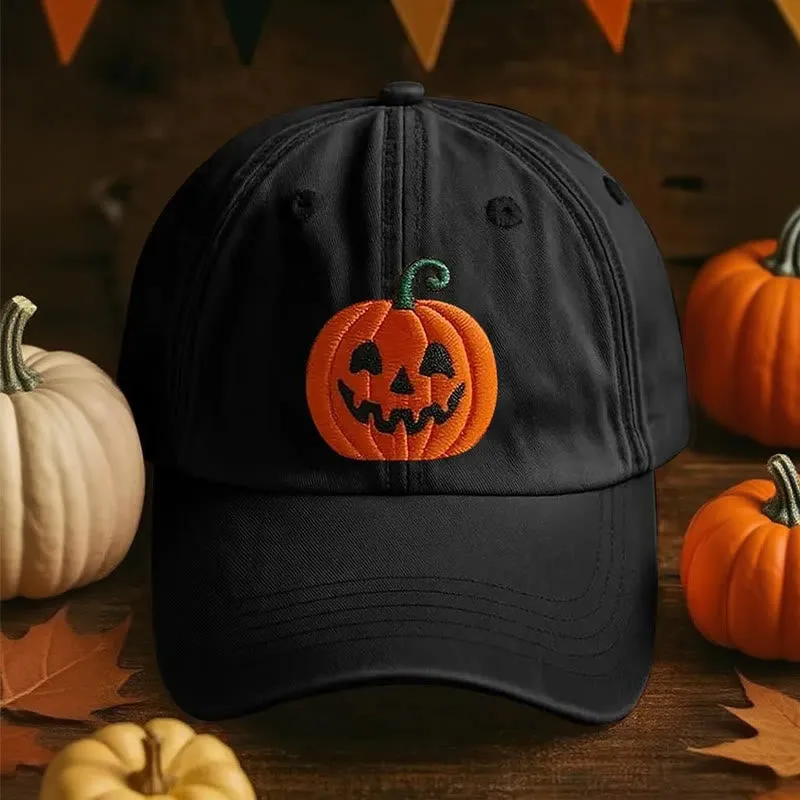 Halloween 3d Printed Pumpkin Face Baseball Cap Hat sold by FloralTrip product image thumbnail 3