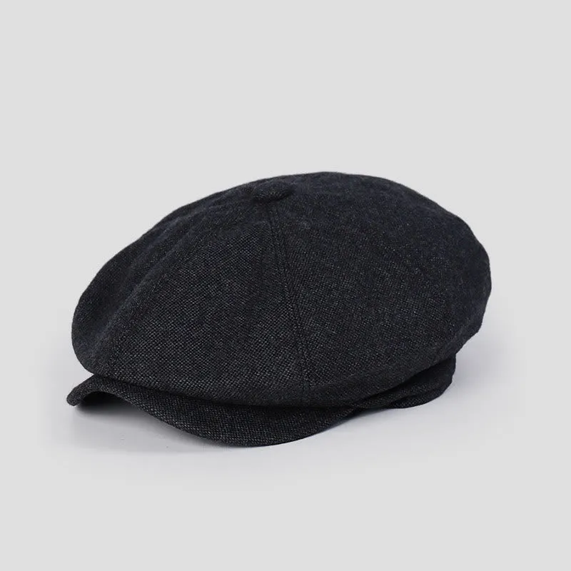 Unisex Winter Retro Personalized Beret Hat sold by FloralTrip product image thumbnail 3