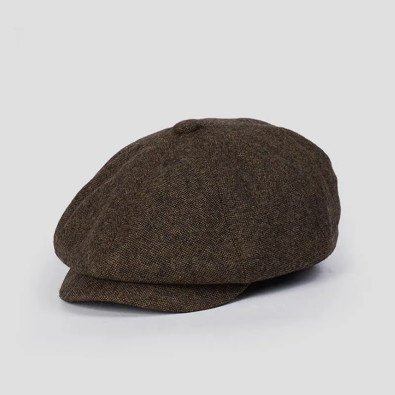 Unisex Winter Retro Personalized Beret Hat sold by FloralTrip