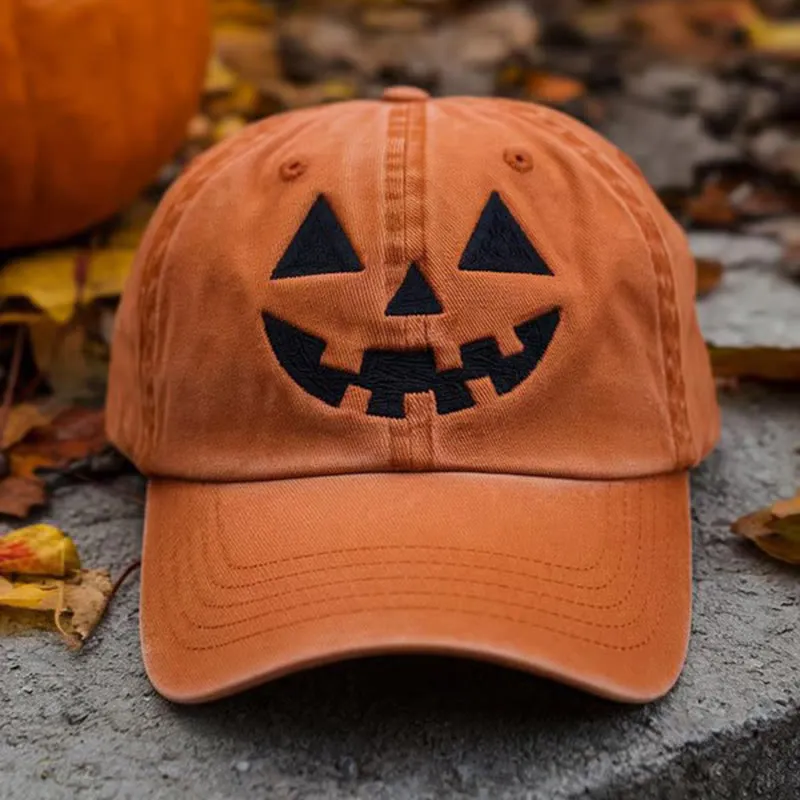 Halloween Eccentric Baseball Cap Pumpkin Hat sold by FloralTrip product image thumbnail 5