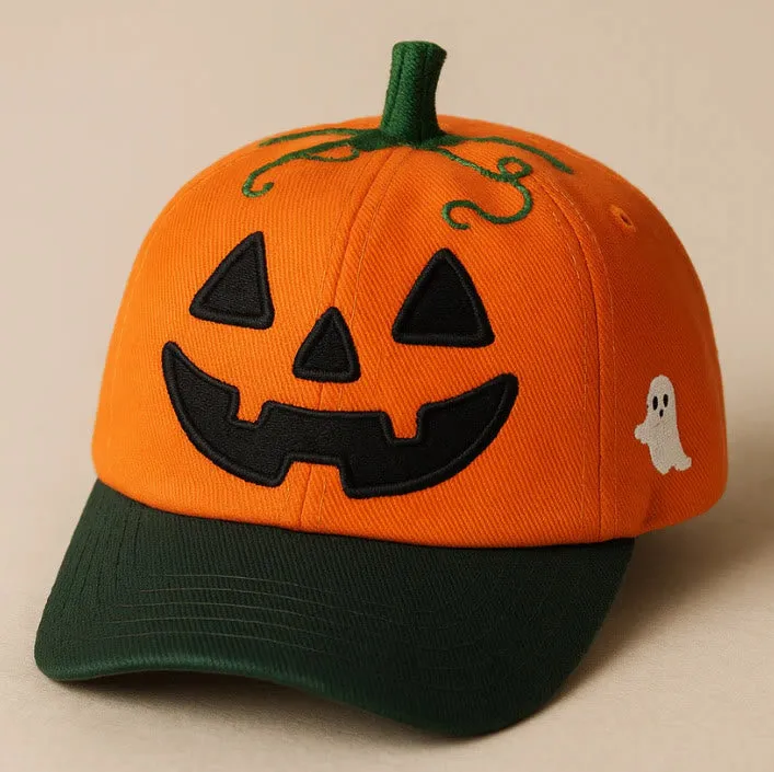 Halloween Funny Pumpkin Face Printed Baseball Cap Hat sold by FloralTrip product image thumbnail 5