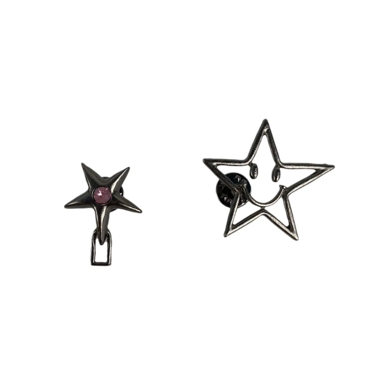 Black Hollow Smiling Face Pentagram Shaped Belt Clip sold by FloralTrip product image thumbnail 4