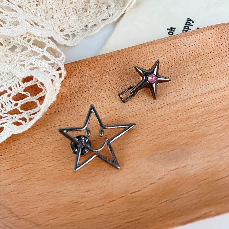 Black Hollow Smiling Face Pentagram Shaped Belt Clip sold by FloralTrip product image thumbnail 2
