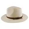Hand Woven Solid Color With Strap Men's Cowboy Hat sold by FloralTrip
