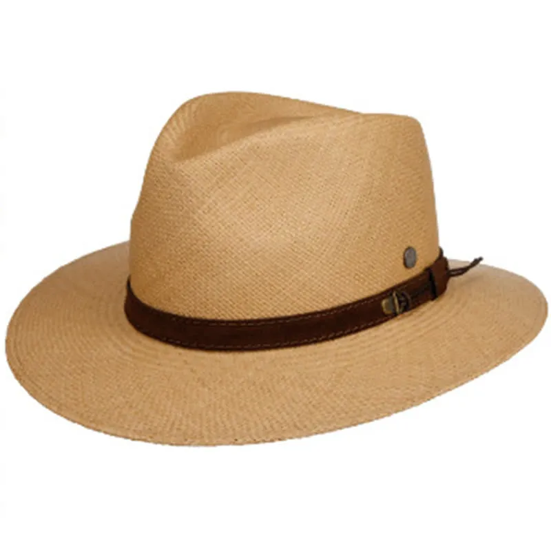 Hand Woven Solid Color With Strap Men's Cowboy Hat sold by FloralTrip product image thumbnail 5