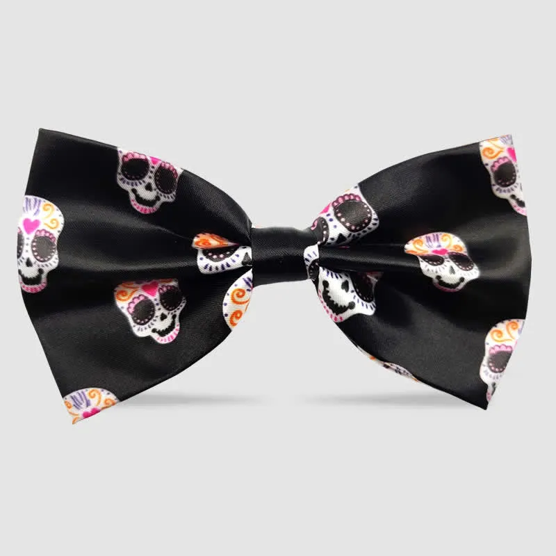 Cartoon Skull Pattern Halloween Party Costume Bow Tie sold by FloralTrip