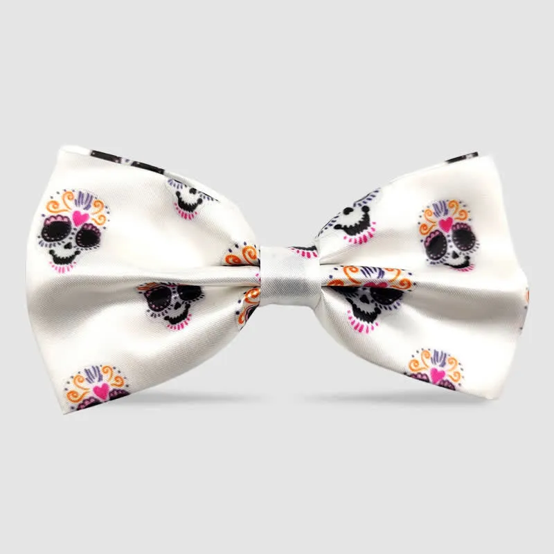 Cartoon Skull Pattern Halloween Party Costume Bow Tie sold by FloralTrip product image thumbnail 2