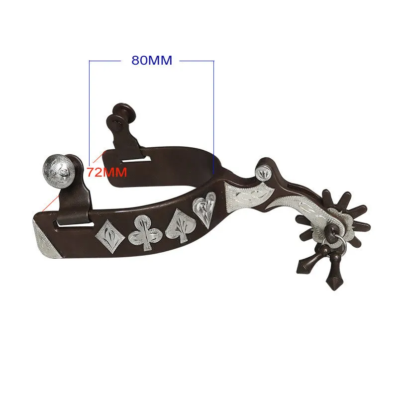 Halloween Carved Heart-shaped Square Cowboy Spurs With Pendant sold by FloralTrip product image thumbnail 3