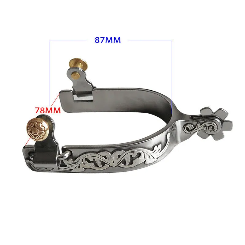 Halloween Silver Hand Carved With Gear Cowboy Spurs sold by FloralTrip product image thumbnail 4