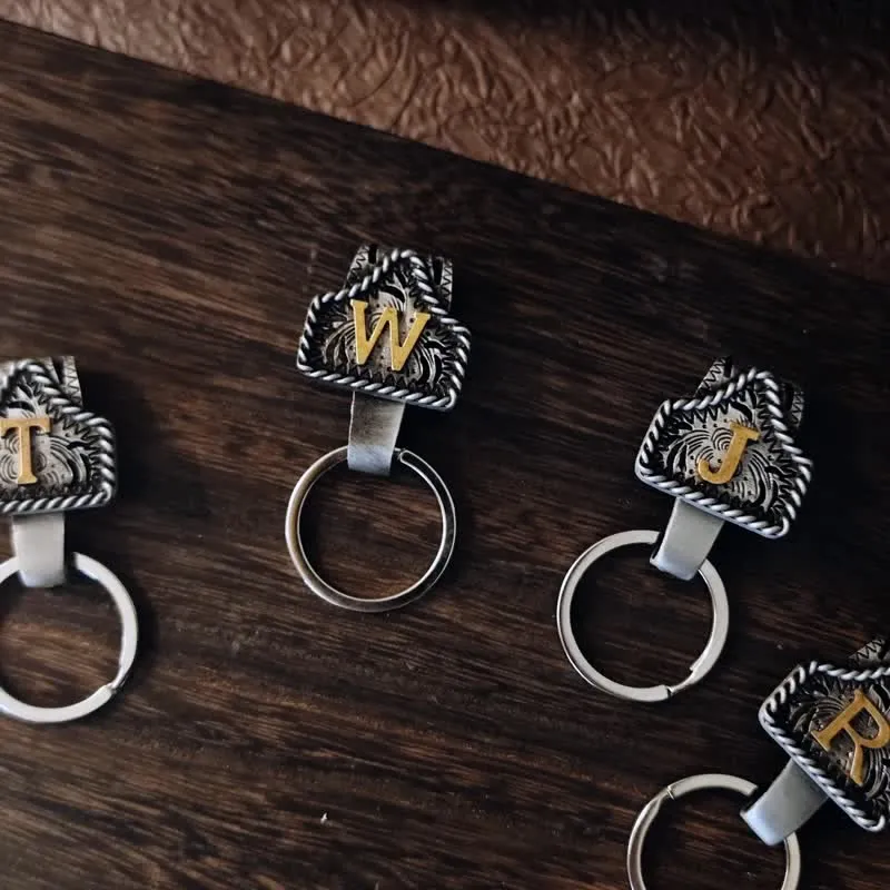 FREE Today: Western Cowboy Style Retro Letter Metal Keychain sold by FloralTrip product image thumbnail 2